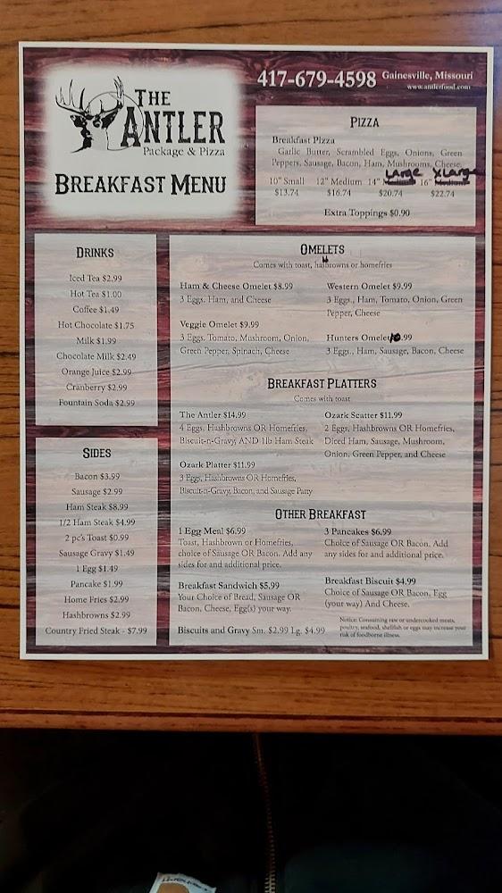 Antler Package & Pizza Restaurant / Burgers / Sandwiches + (Online ordering coming soon) Best food. Menu image 3